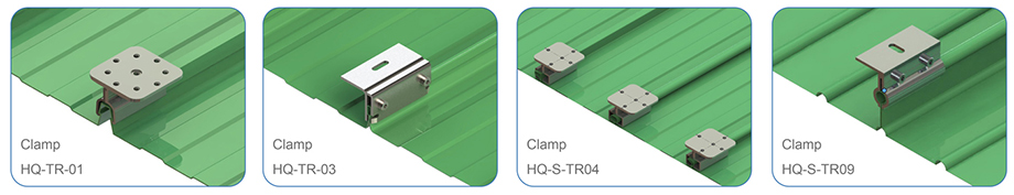 Trapezoidal roofing system