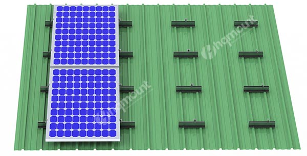 Trapezoidal Metal Roof Mounting Solar Mini Rail