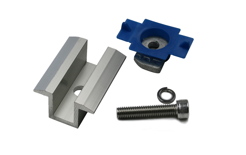 Solar Panel Mid Clamp With Nut For Steel C Rail Solar Panel Mid Clamp With Nut For Steel C Rail