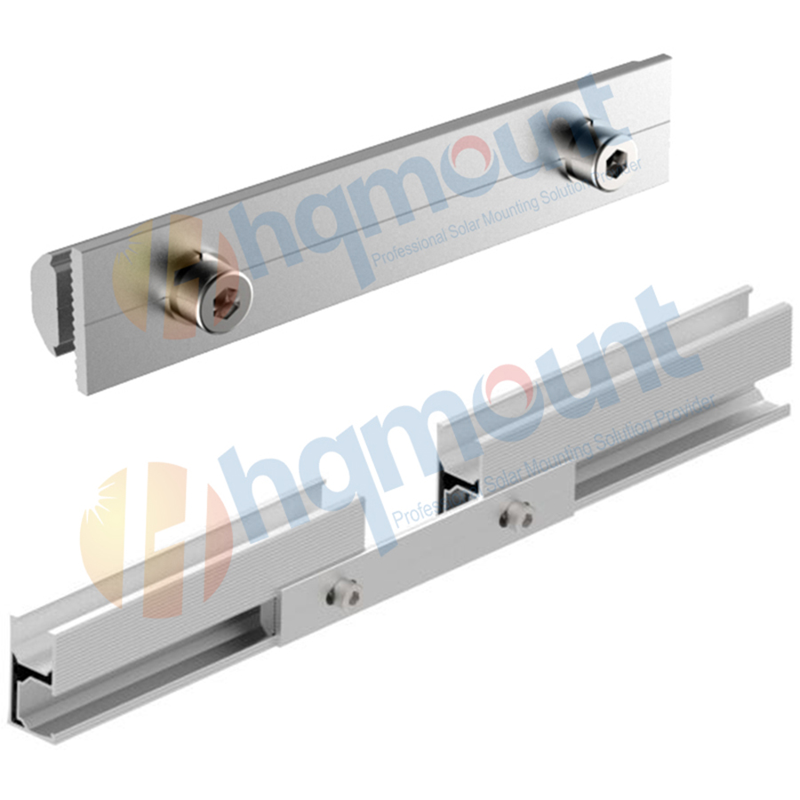 solar rail splice structure