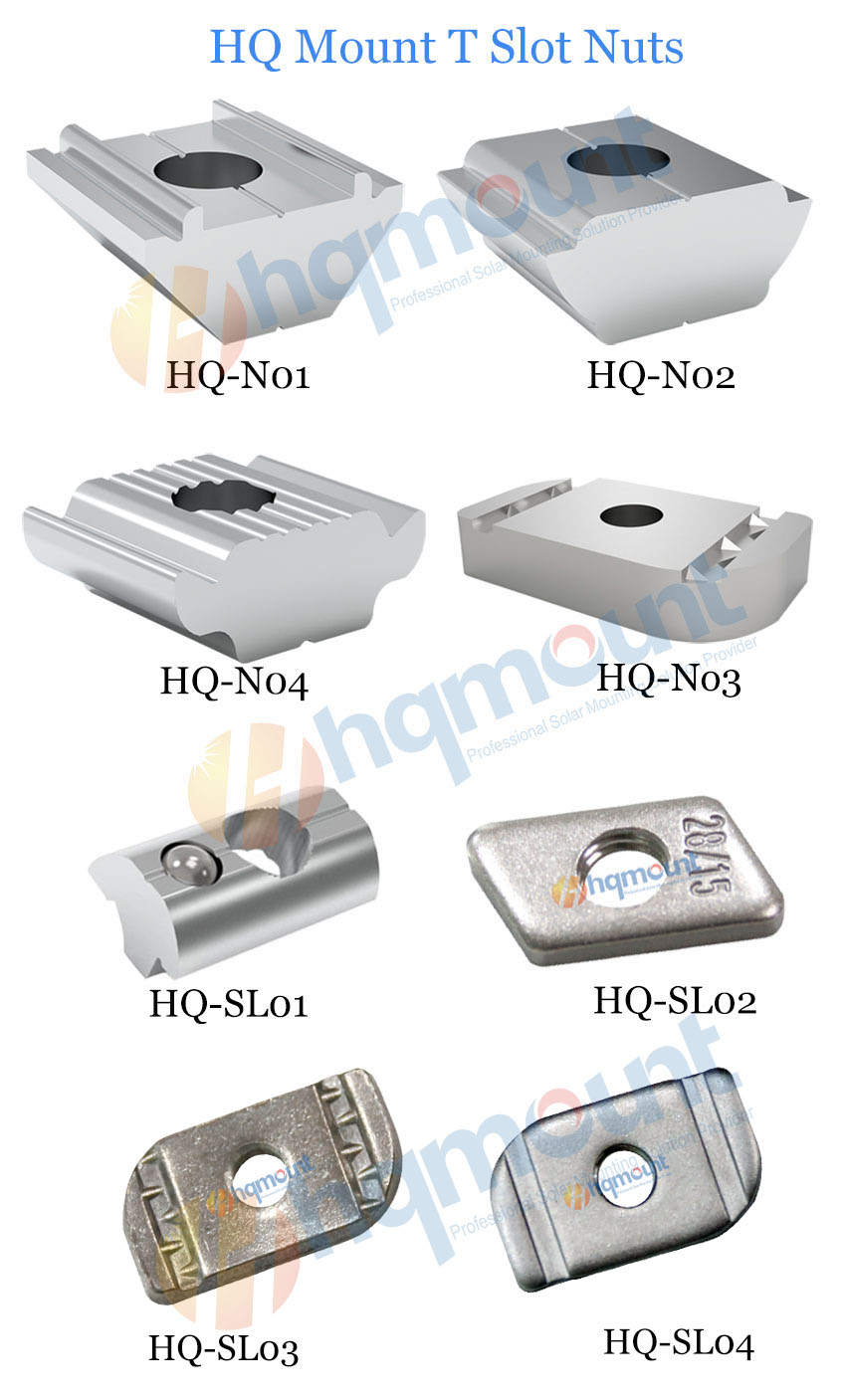 mount t slot aluminum nut