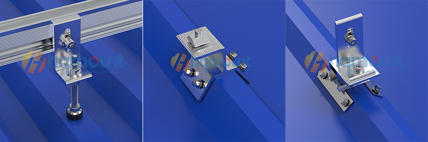 trapezoidal metal roof clamp
