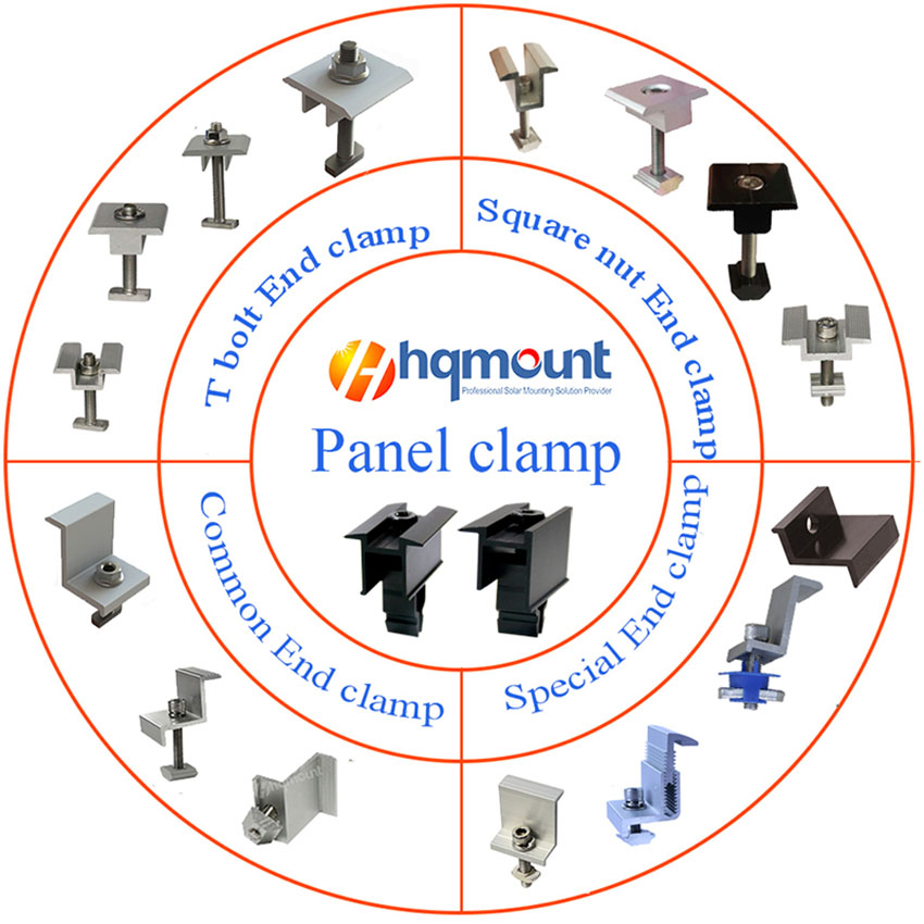 thumbnail image 2 of Bemacom Solar Aluminium End Clamps – 35mm Module Height – 10x Silver Clamps – BMC-B002-35-A 2 of 5