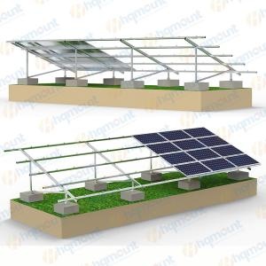 commercial solar ground pole structure
