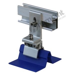 aluminum anodized solar L feet for metal roof, solar mounting L foot, commercial metal roof solar mount