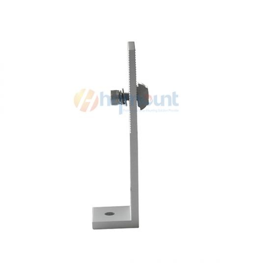Aluminum heavy duty solar L foot 155mm height for metal roof
