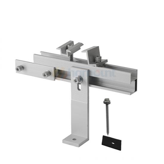 Aluminum heavy duty solar L foot 155mm height for metal roof