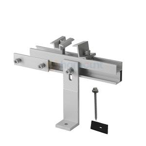 Aluminum heavy duty solar L foot 155mm height for metal roof