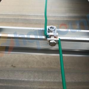 Grounding lug solar panel earthing solution