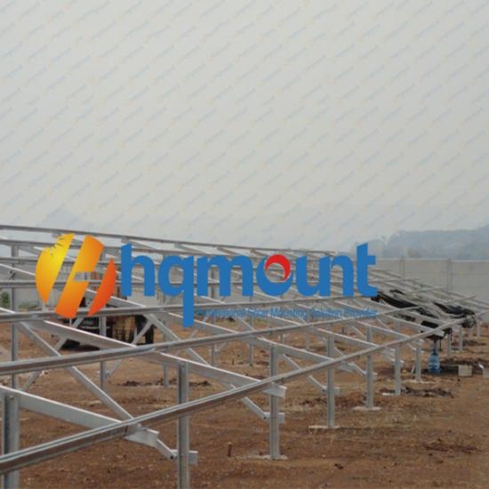 solar ground mount system with U profile steel
