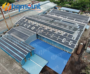 1.5MW solar tin roof mounting project