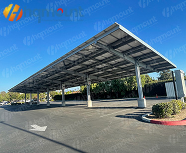 1.5MW carbon steel photovoltaic carport mounting solution
