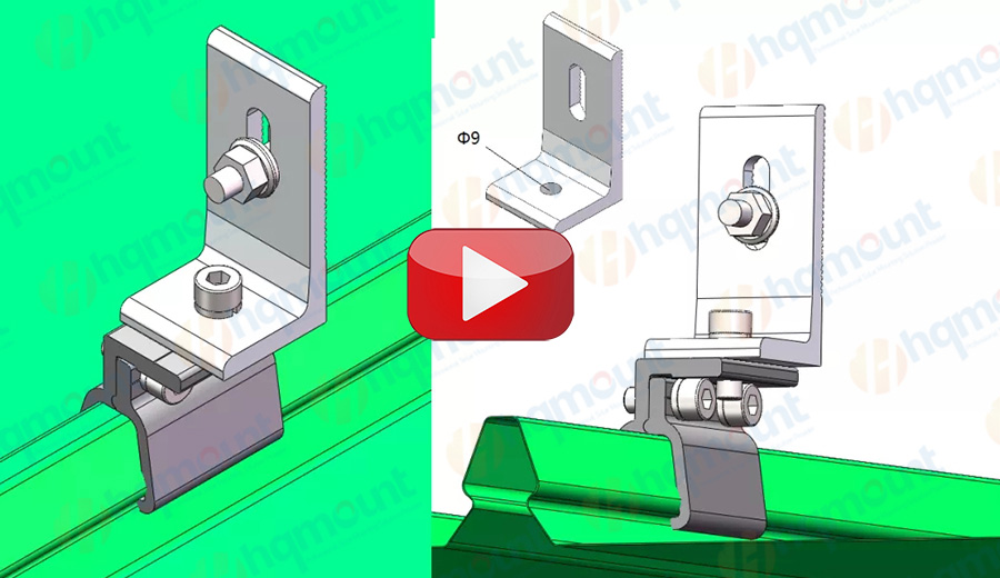 solar pv bracket L feet support