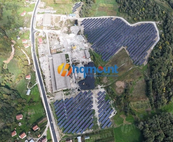 5MW ZAM Steel PV Bracket for Solar Power Plant