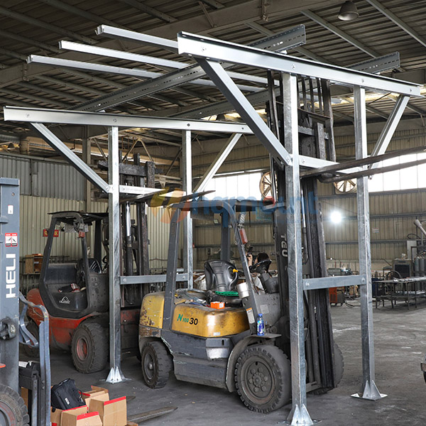 Another Successful Factory Test Assembly – Waterproof Steel Commercial Solar Carport