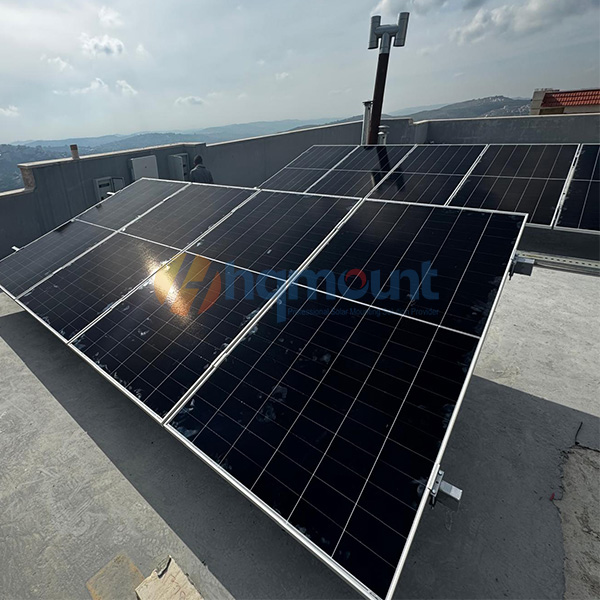 Square tube solar panel clamps project case