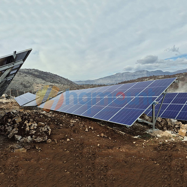 5.6MW GT2 Single-Post Solar Racking: Ideal for High Snow Load & Uneven Terrain