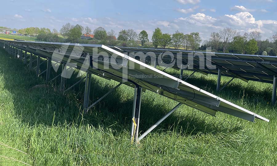 6MW solar ground mounting pre-assembled system project