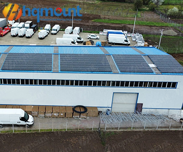 1MW Standing Seam Klip Lok 406  Metal Rooftop Solar Panel  Mounting Project