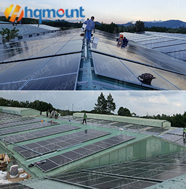 5MW Metal Solar Panel Rooftop project