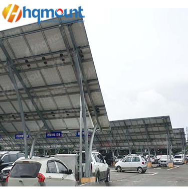 Carbon steel solar carport Korea project