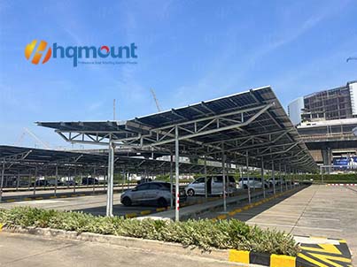HQ Mount Explores Innovation at Thailand's Solar & Storage Show and Showcases Advanced Carport Project