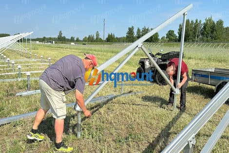 HQ Mount GT1 system aluminum solar power plant bracket 